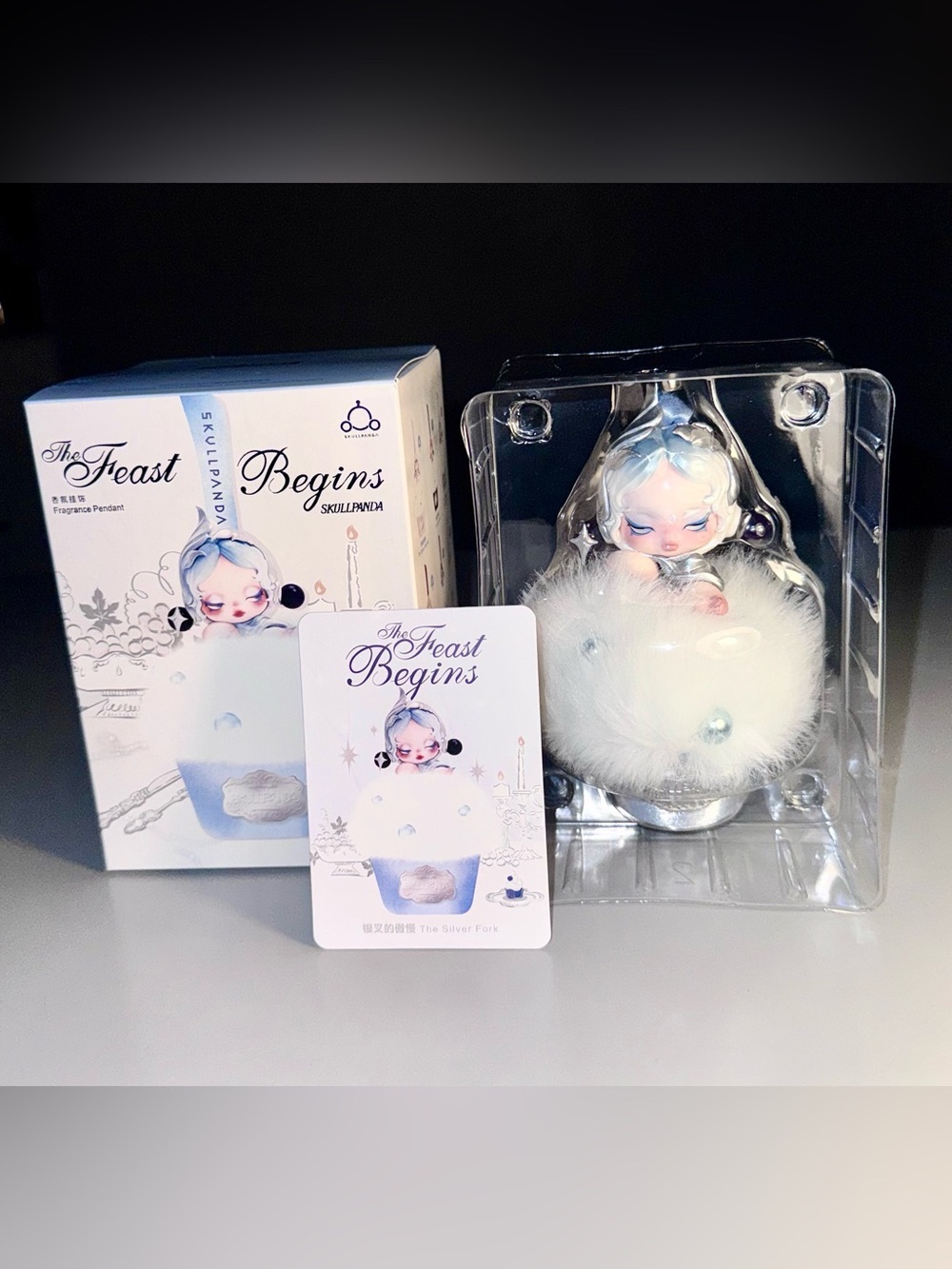New SKULLPANDA “The Feast Begins” Scented – The Silver Fork – Authentic POP MART